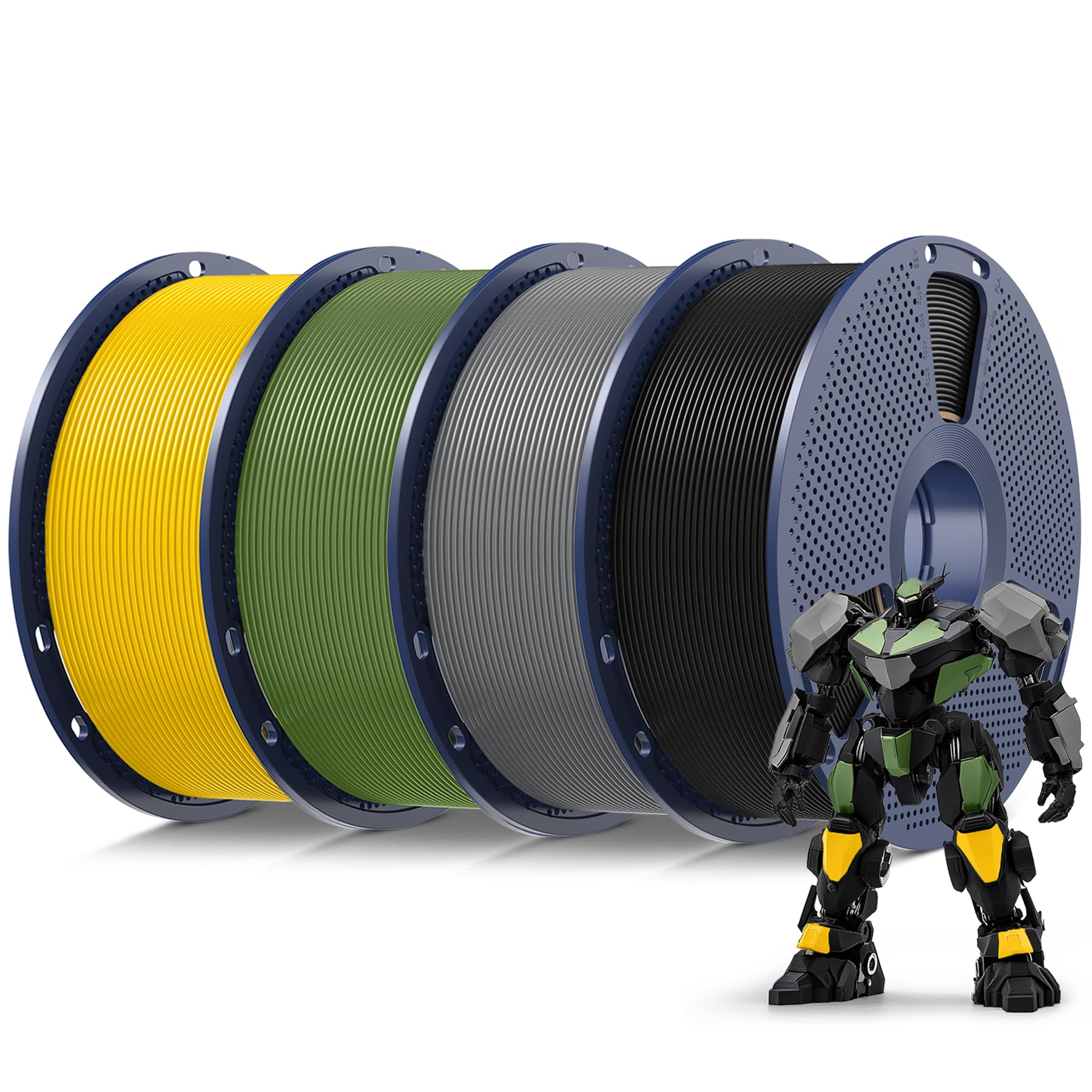 Sunlu 4KG PLA Filamento Stampante 3D 1.75mm, 4 Pack