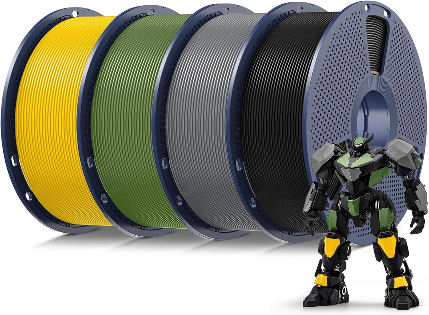 Sunlu 4KG PLA Filamento Stampante 3D 1.75mm, 4 Pack - immagine 1