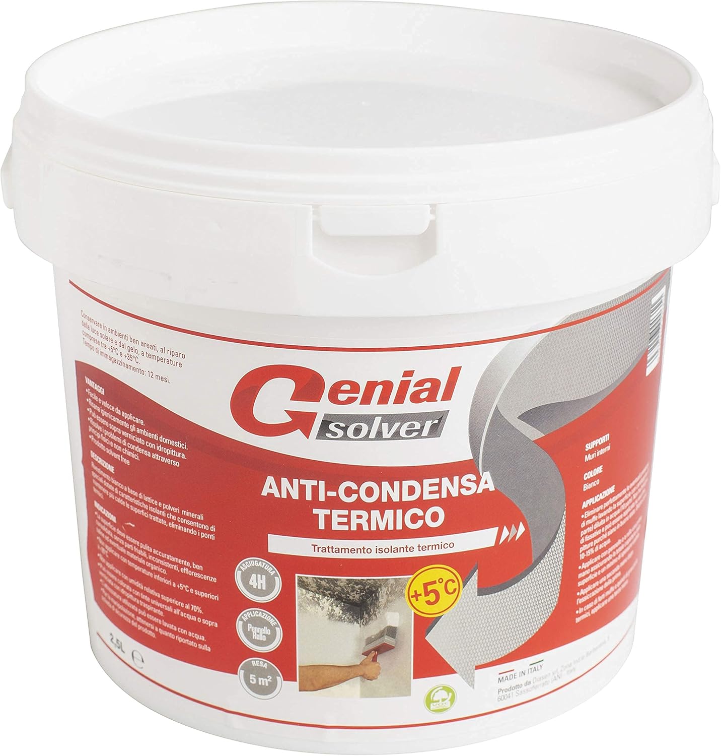 Genial Solver Anti-Condensa Termico - Pittura ANTIMUFFA 2.5 L