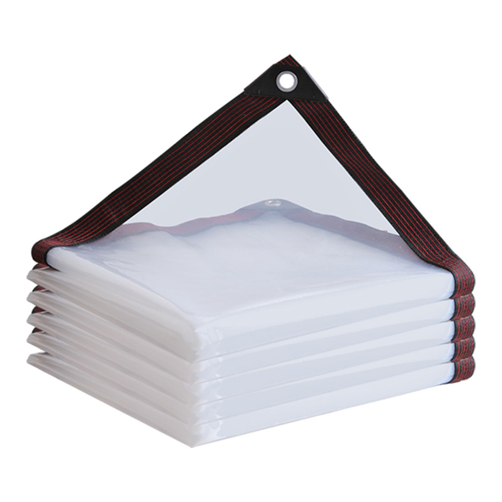 Telo Trasparente con Occhielli 3.5x3m (Bordo nero)