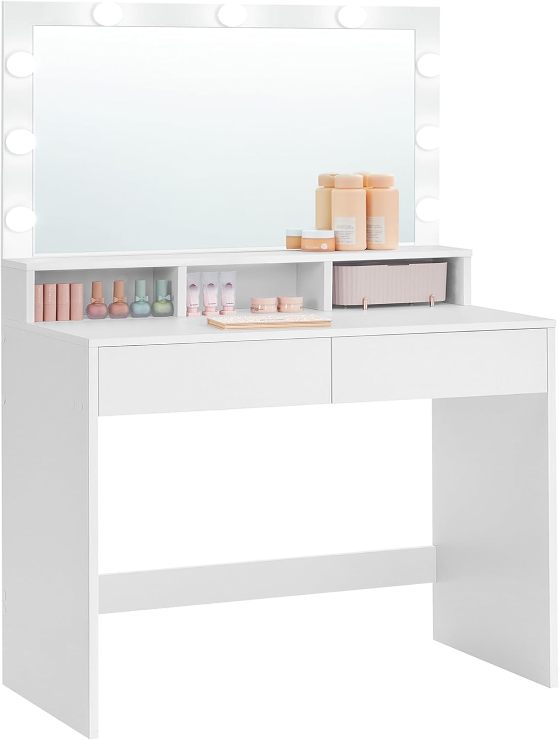 Vasagle Tavolo Toeletta con Specchio e Luce LED - immagine 1