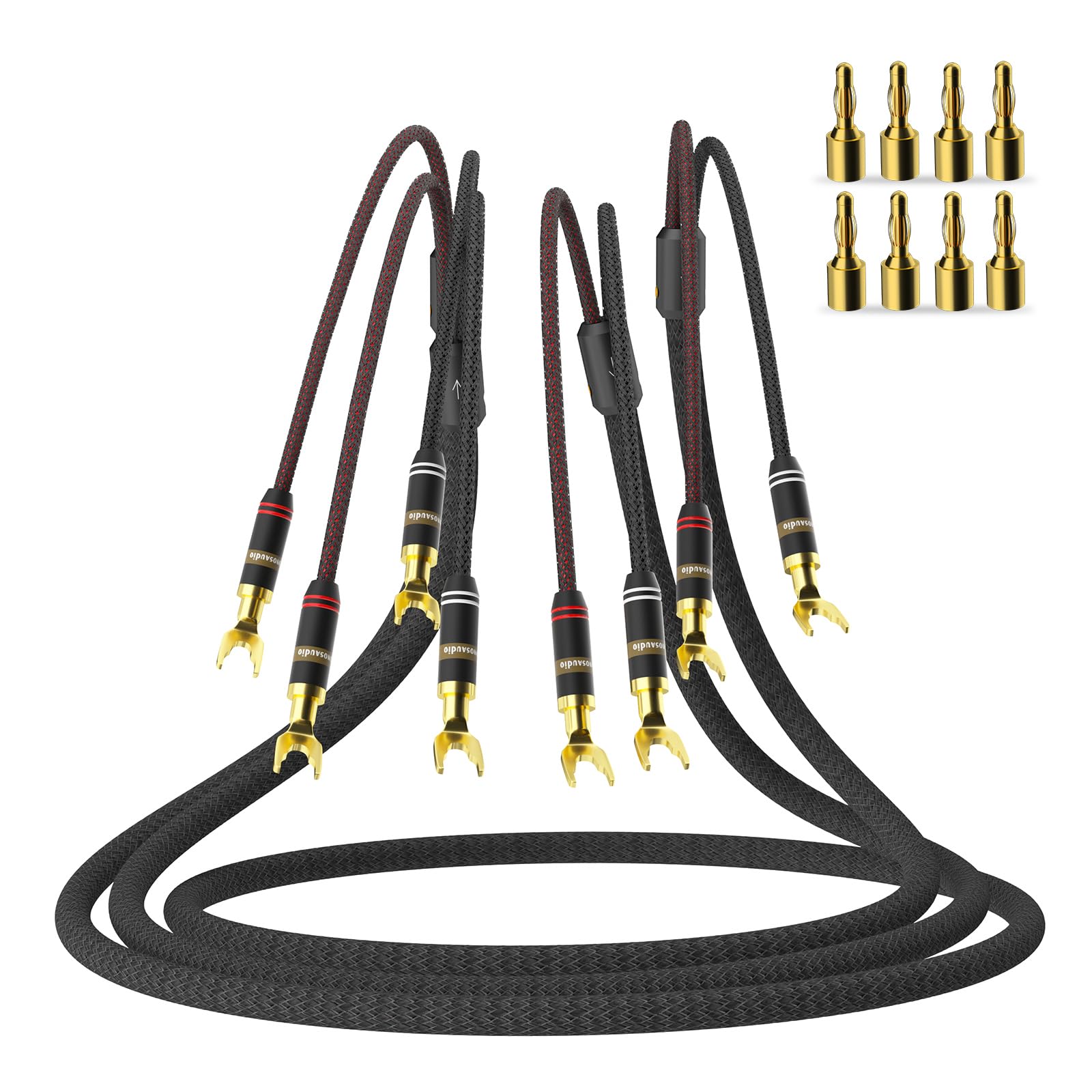 Monosaudio Cavi Altoparlanti OFC con Rame Puro 2,5M