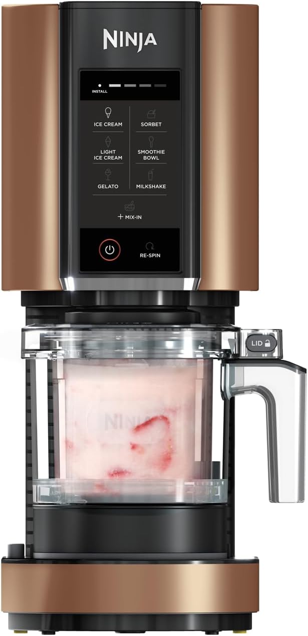 Ninja CREAMi Gelatiera e Sorbettiera 1.4L, Nero/Rame - immagine 1