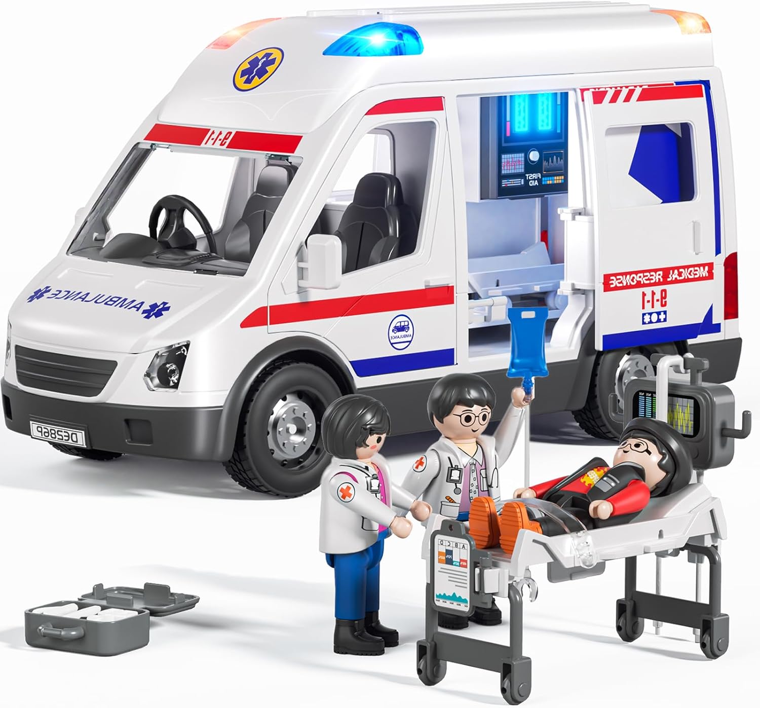 Ambulanza Elettrica per Bambini con Luci e Suoni - immagine 1