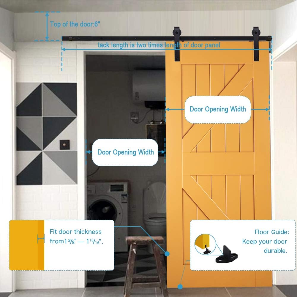 Kit Binario per Porta Scorrevole a Granaio 292 cm - immagine 6