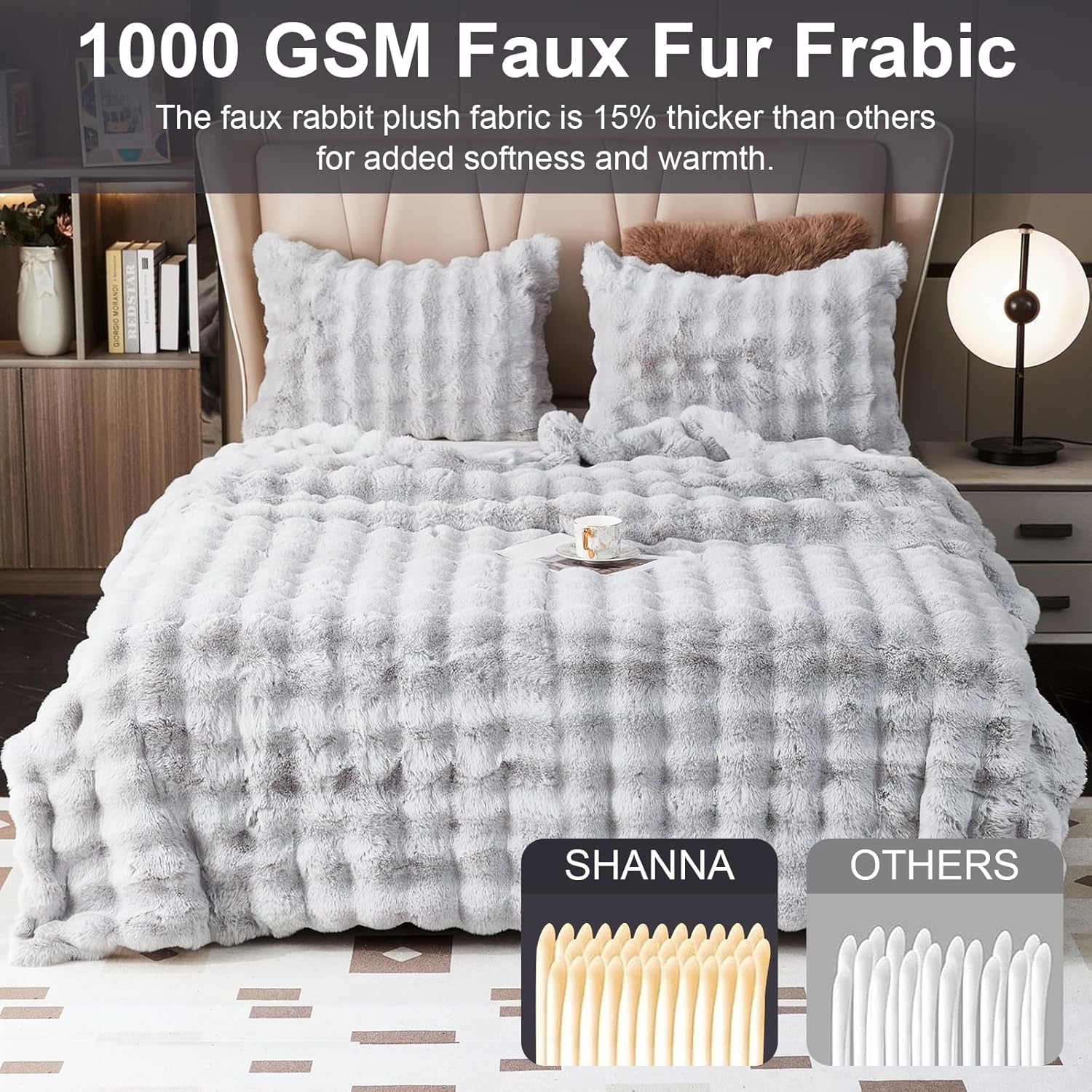 Coperta Plaid Super Morbida Pile Peluche 230x250cm - immagine 3