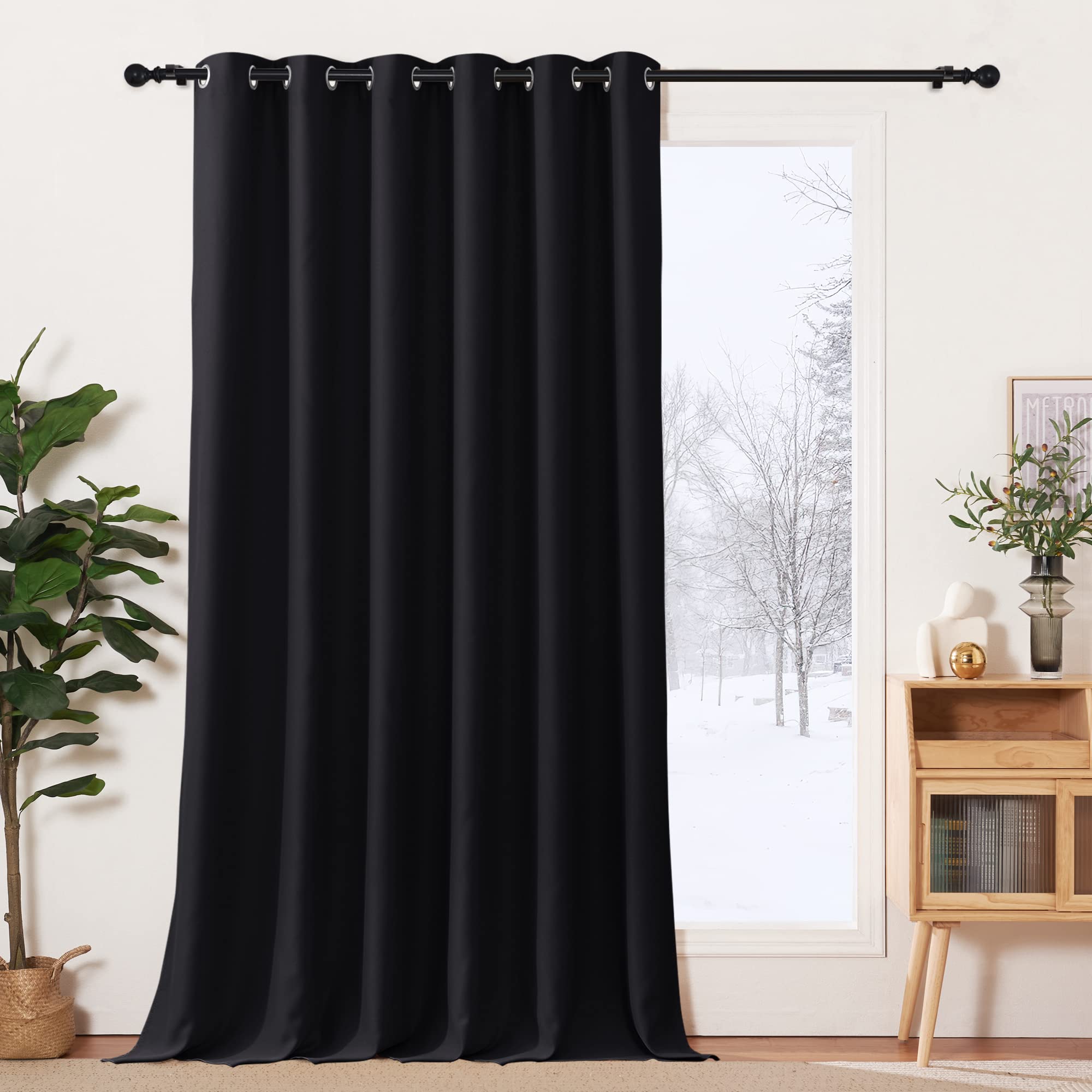 Pony Dance Tenda Oscurante Termica 200x260cm, Nero