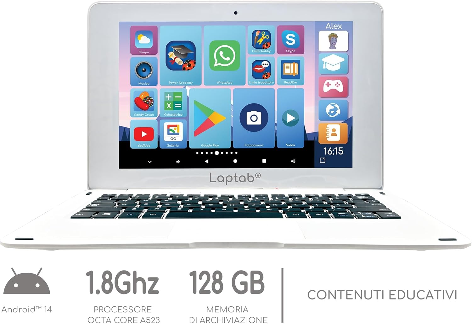 Lexibook LAPTAB® 10 - Laptop Touch Screen per Famiglia - immagine 2