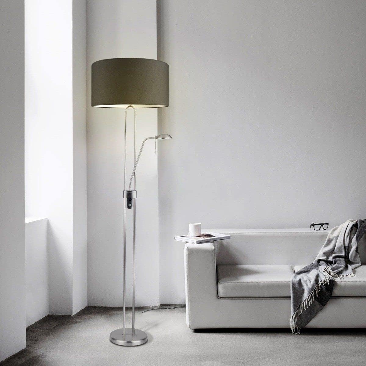 Home Sweet Home Paralume Moderno Bling Cilindro 50/50/25cm, Nero - immagine 3