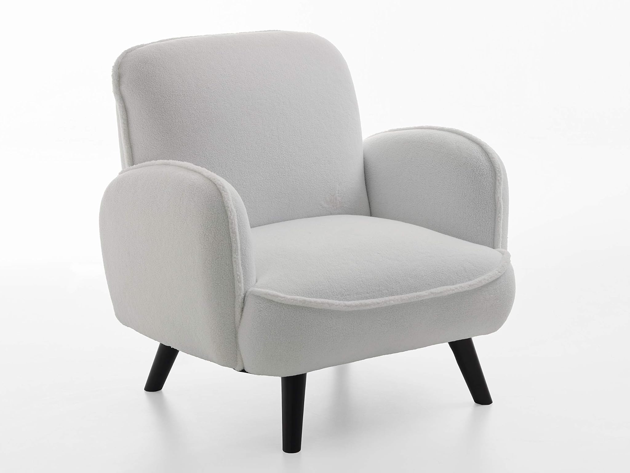 Atlantic Home Collection BEN, Sessel, Schafwollimität, schwarz