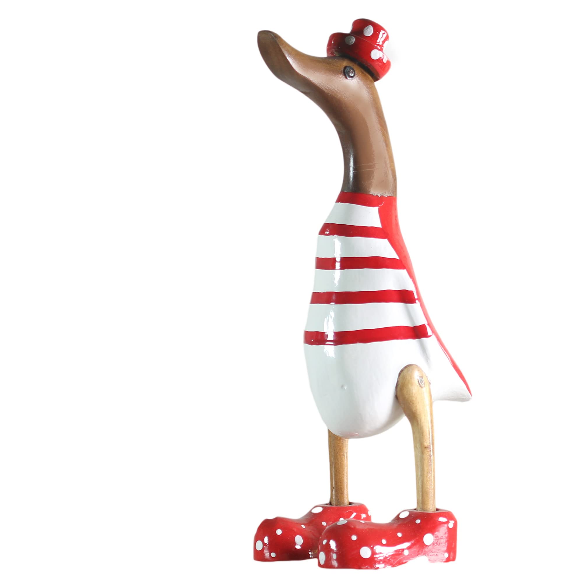 ART-CRAFT Anatra in Legno Decorazione Giardino 25cm