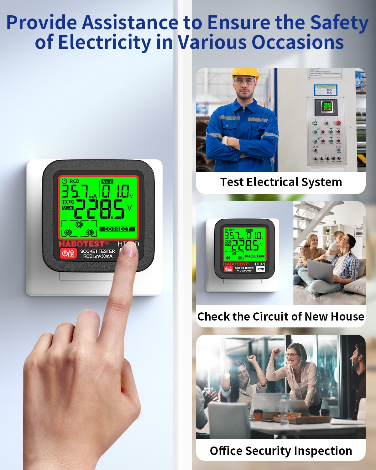 Yojock Tester di Prese con Test RCD e Display LCD - immagine 5