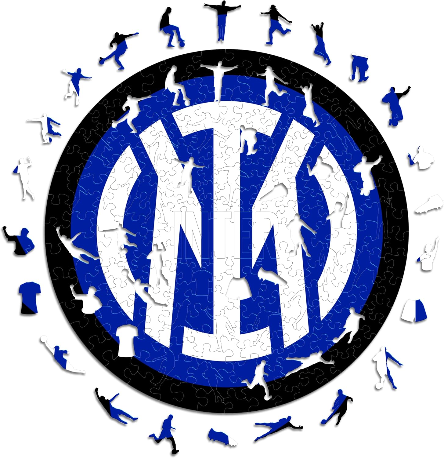 Iconic Puzzles Inter Logo - Puzzle in Legno 500 Pezzi L - immagine 1