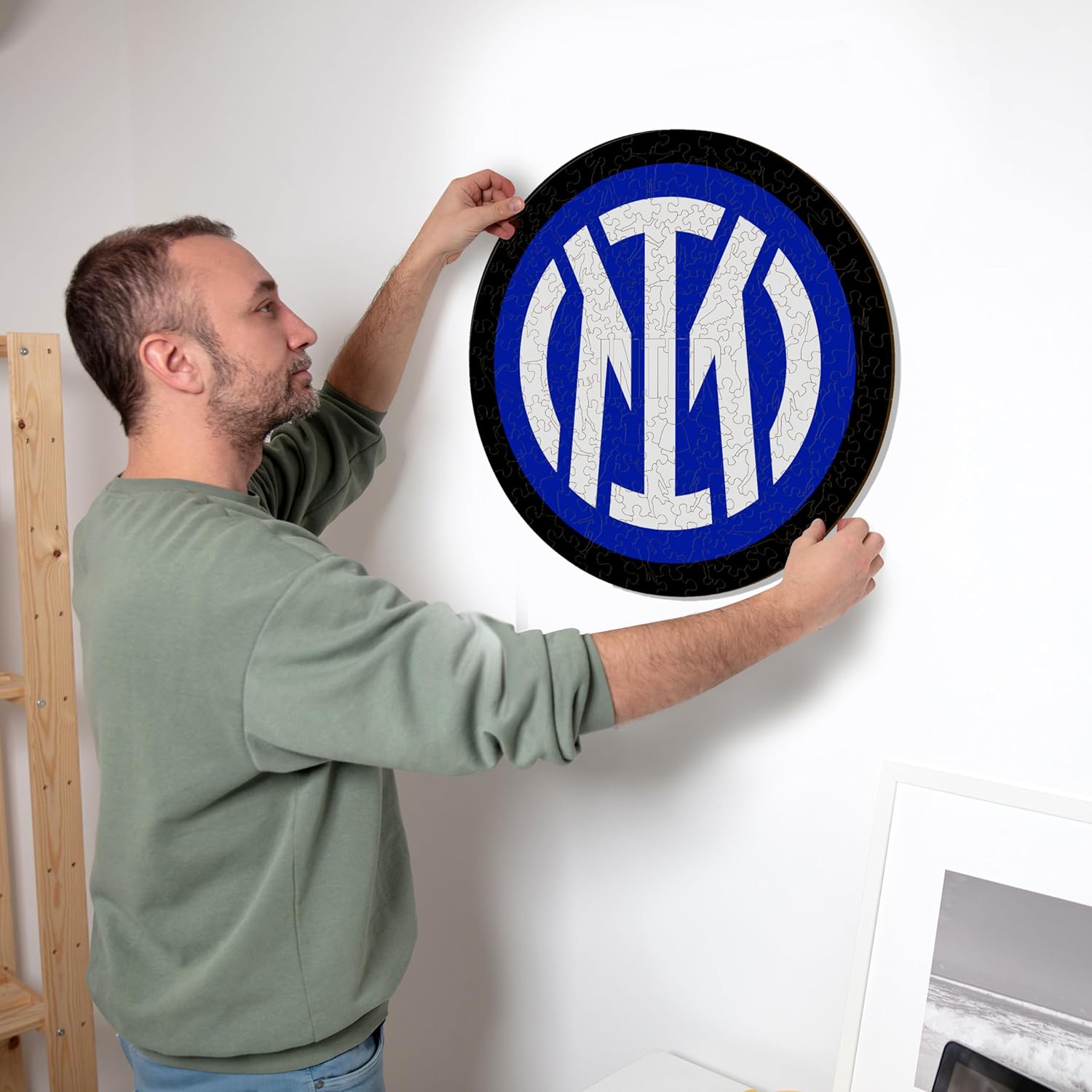 Iconic Puzzles Inter Logo - Puzzle in Legno 500 Pezzi L - immagine 2