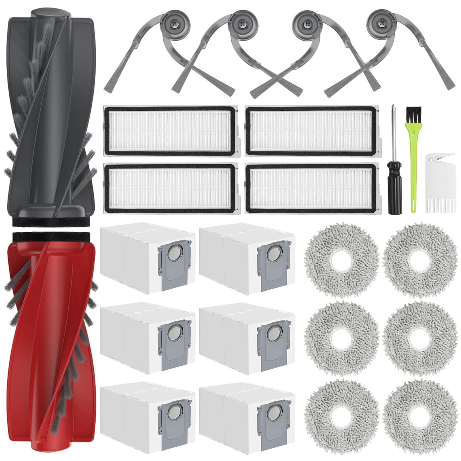 DrRobor Set Ricambio per Roborock Qrevo Curv/Qrevo Edge
