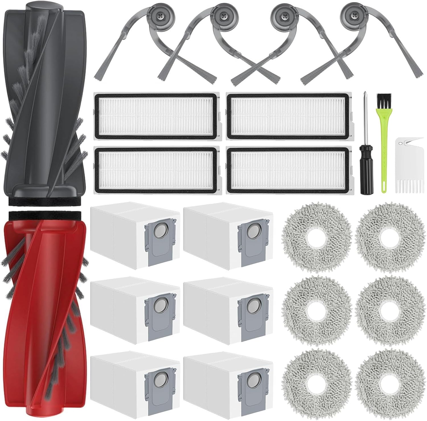 DrRobor Set Ricambio per Roborock Qrevo Curv/Qrevo Edge - immagine 1