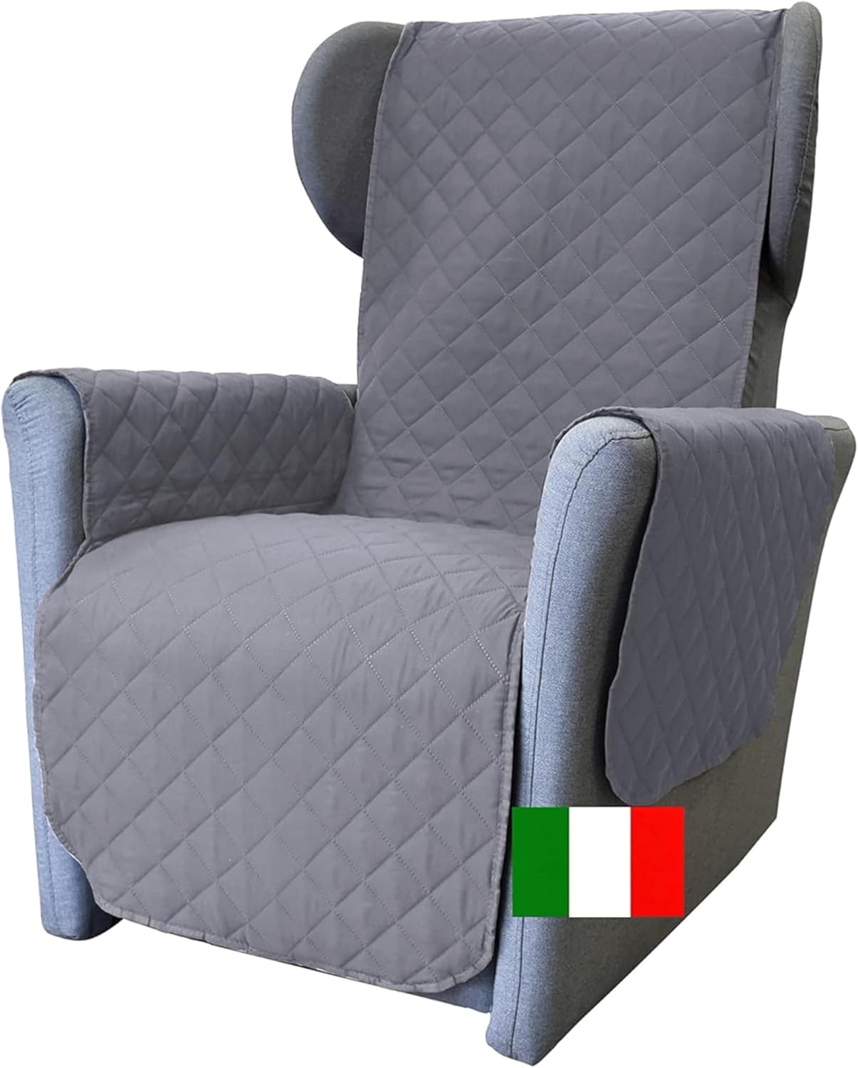 Moonange - Copripoltrona 1 Posto con Braccioli, Grigio