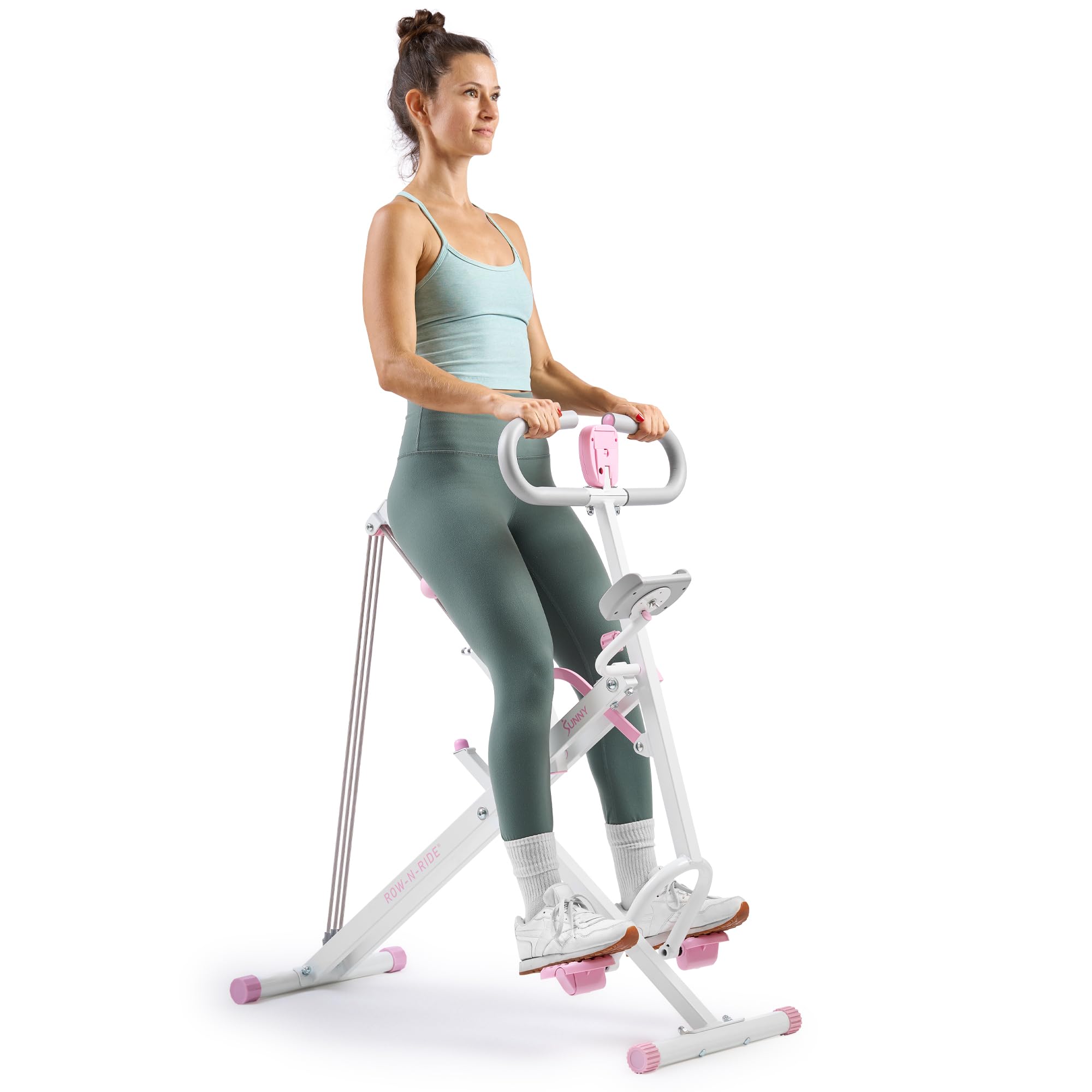 Sunny Health & Fitness Row-N-Ride Squat Assist Trainer