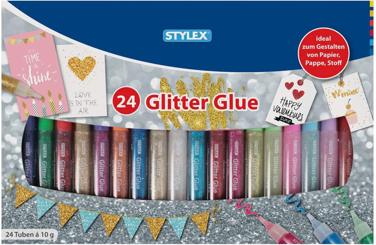 Stylex 10 g Glitter 3D Glue (24 Pezzi) - immagine 2