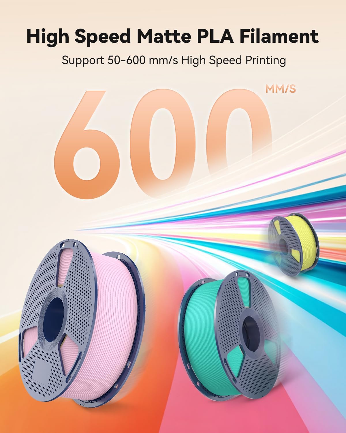 Sunlu Filamento PLA Opaco High Speed 4KG per Stampa 3D - immagine 2