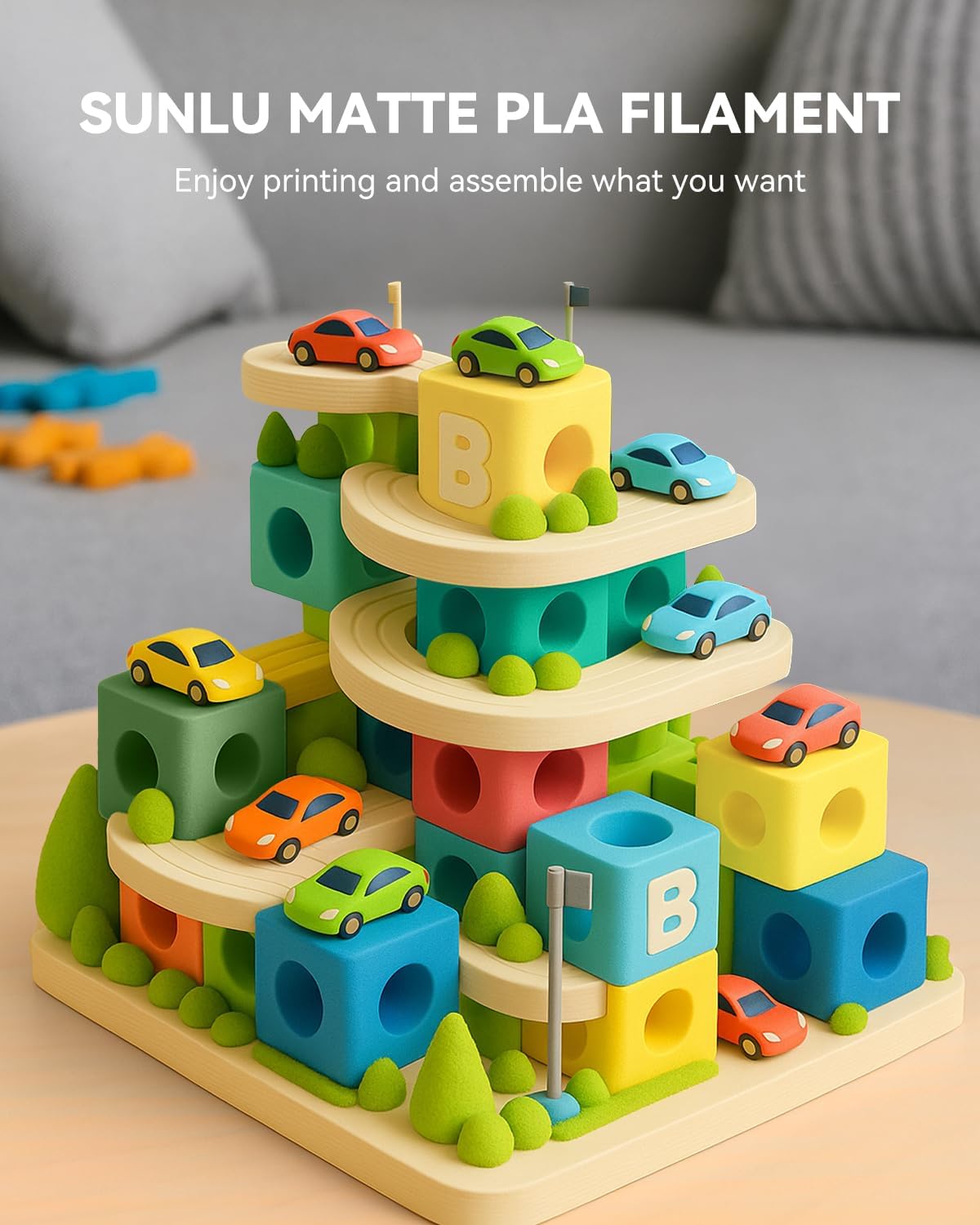 Sunlu Filamento PLA Opaco High Speed 4KG per Stampa 3D - immagine 5