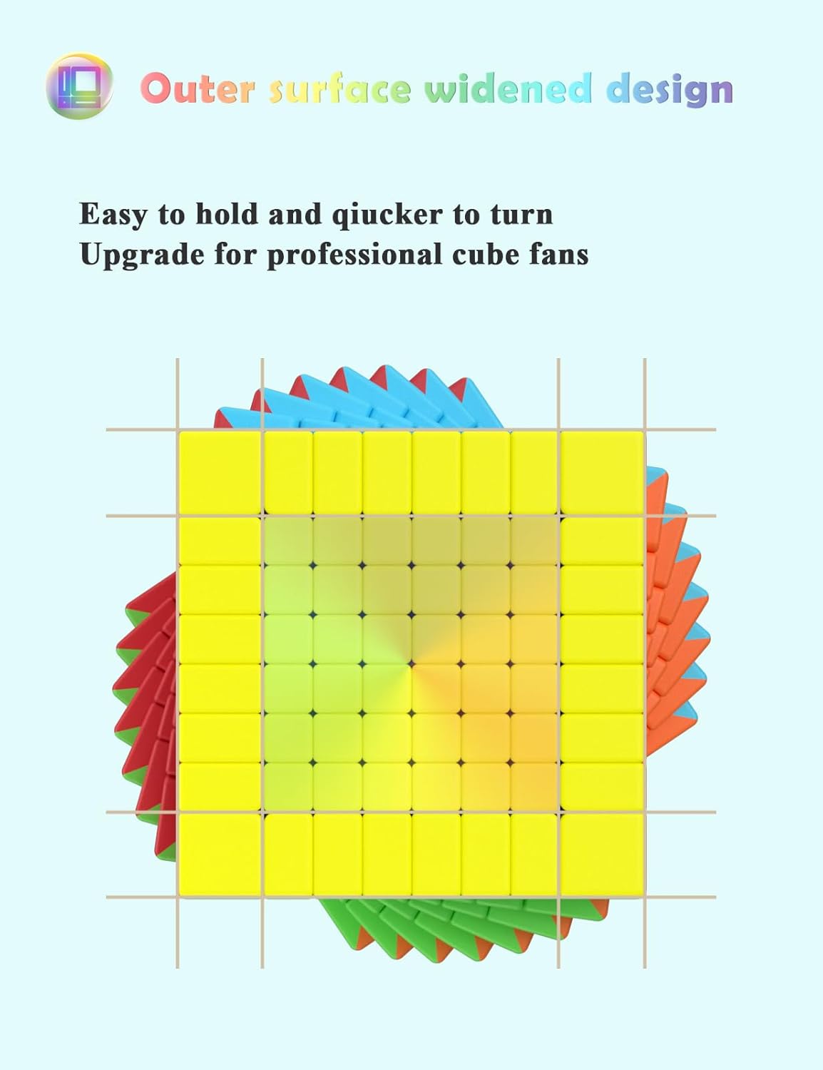 Roxenda Speed Cube 8x8x8 Stickerless - immagine 3