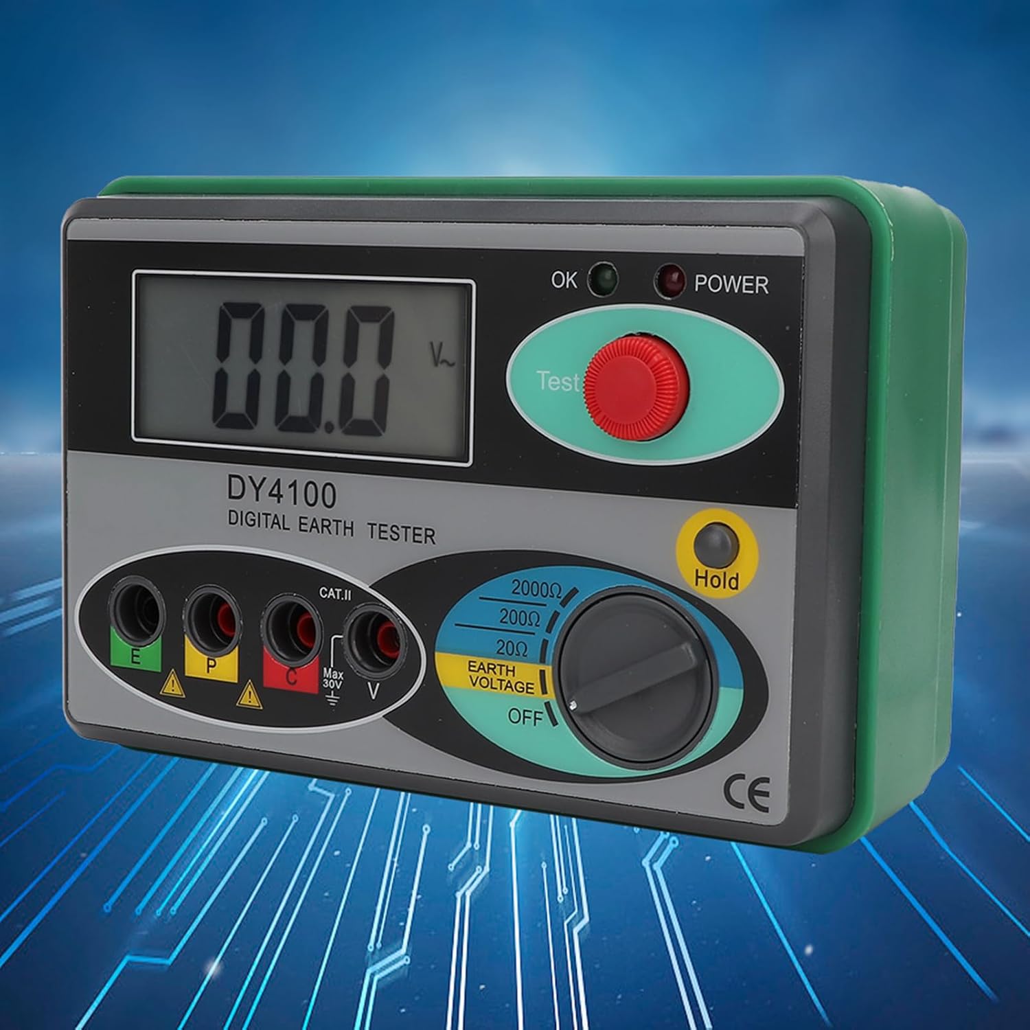 Kit Tester Resistenza di Messa a Terra Display LCD - immagine 4