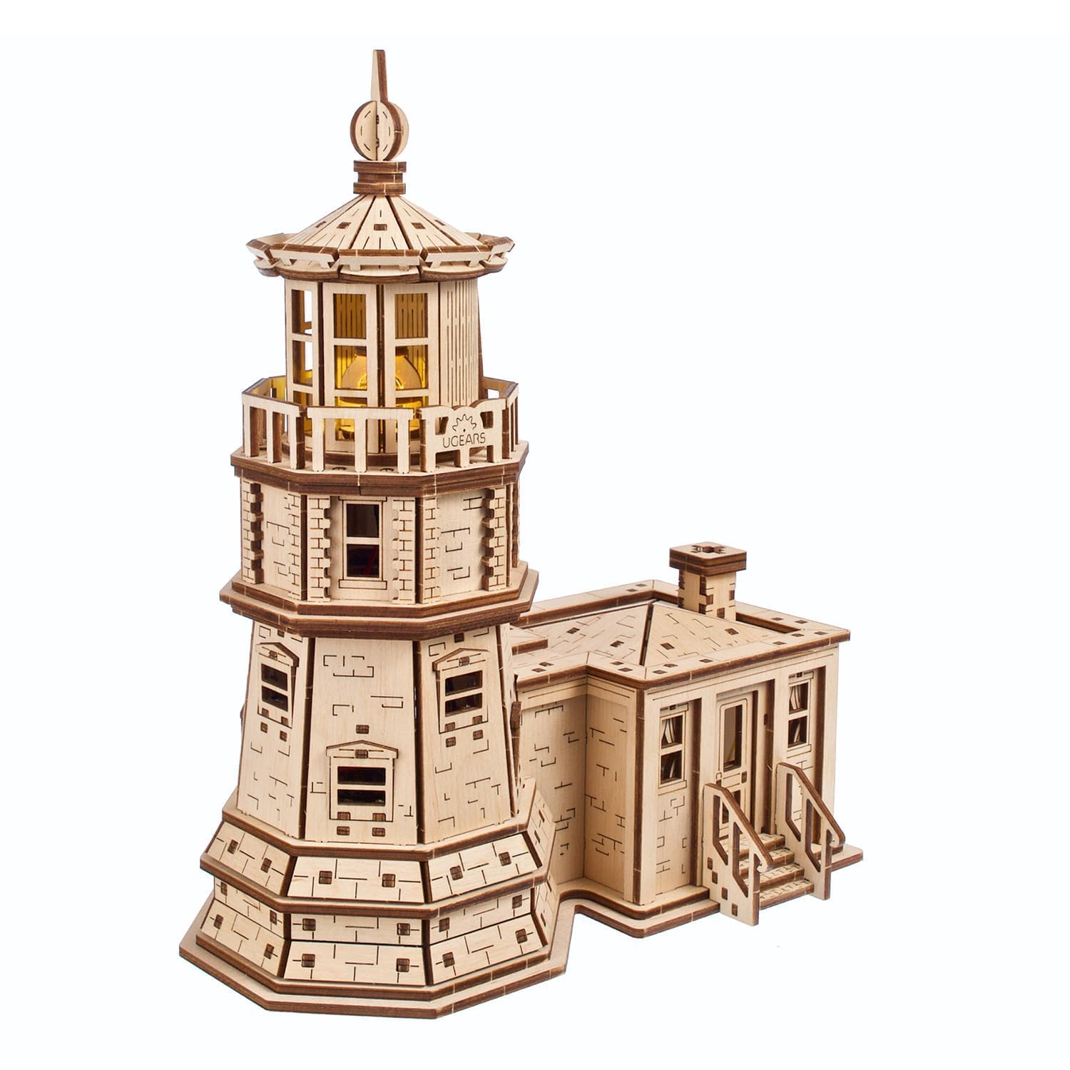 Ugears Split Rock Lighthouse - Puzzle 3D in Legno