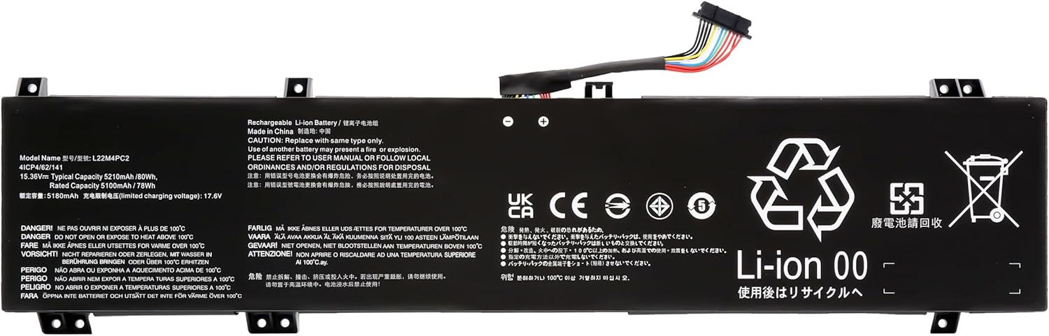 Blesys Batteria Ricambio per Lenovo Legion-Slim 80Wh - immagine 7