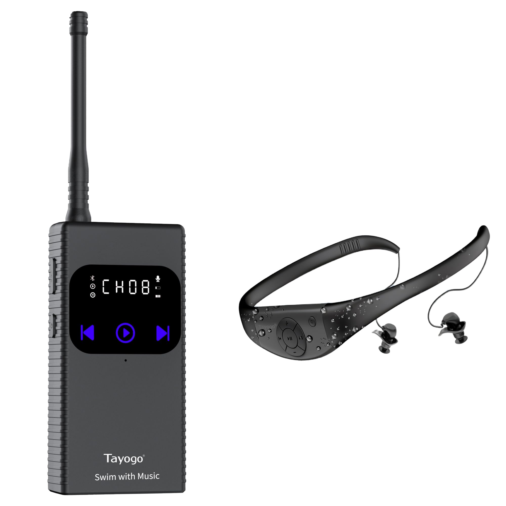 Tayogo Cuffie Subacquee Impermeabili per Piscina