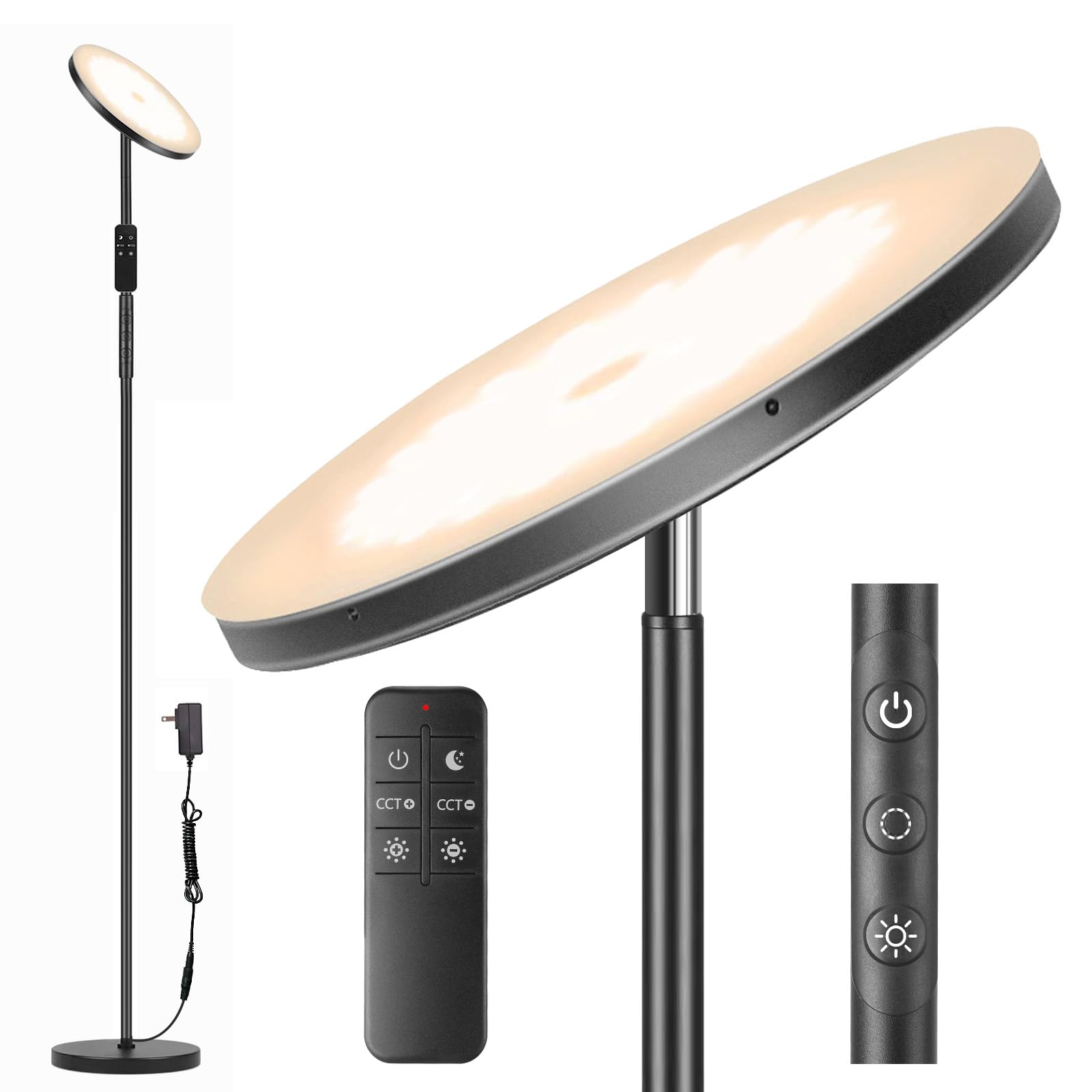 Lampada da Terra LED 3000LM 36W, Dimmerabile