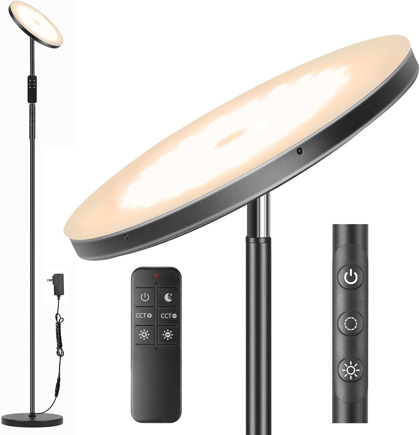 Lampada da Terra LED 3000LM 36W, Dimmerabile - immagine 1