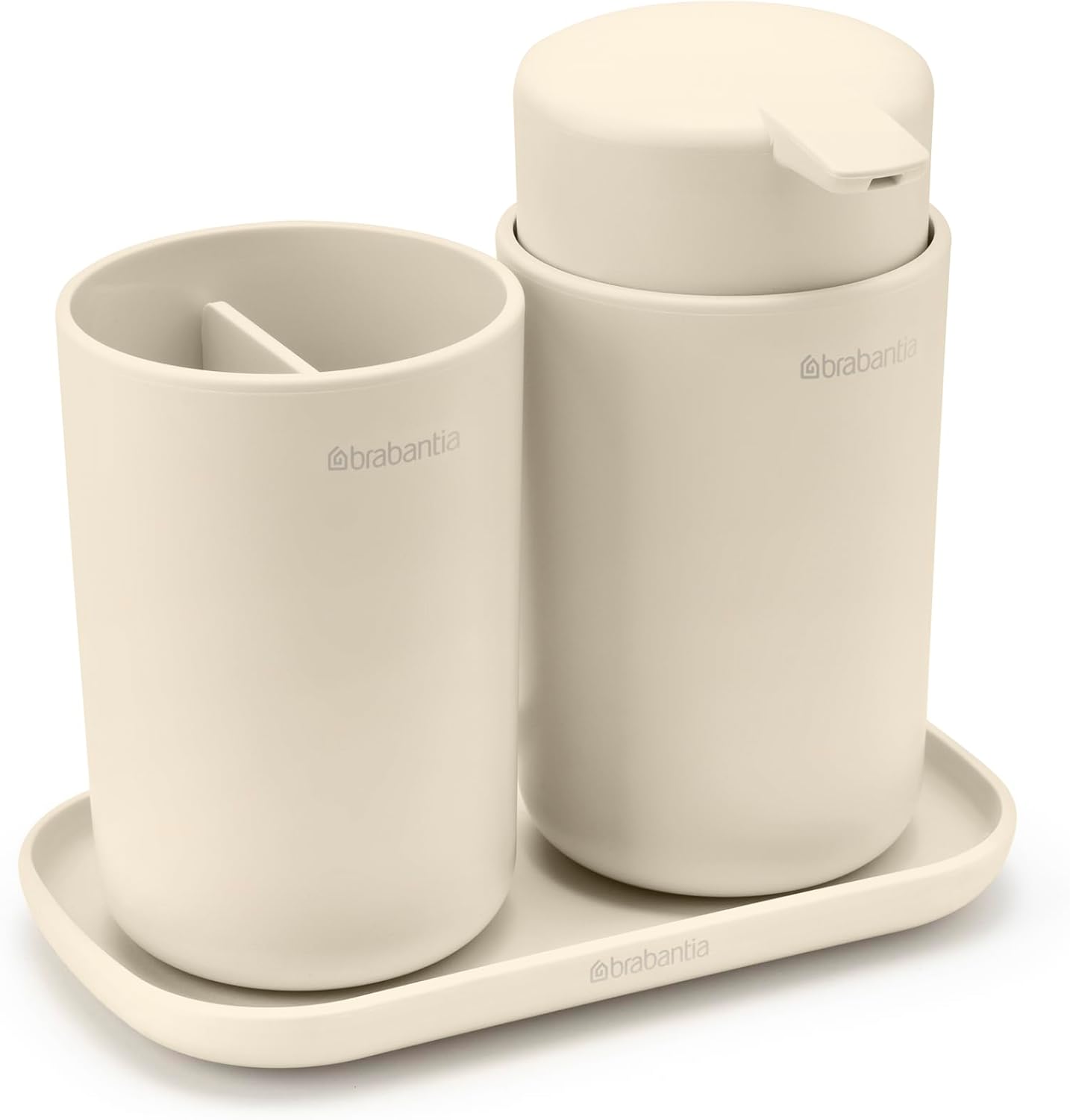 Brabantia ReNew Set Accessori Bagno 3 Pezzi, Soft Beige - immagine 2