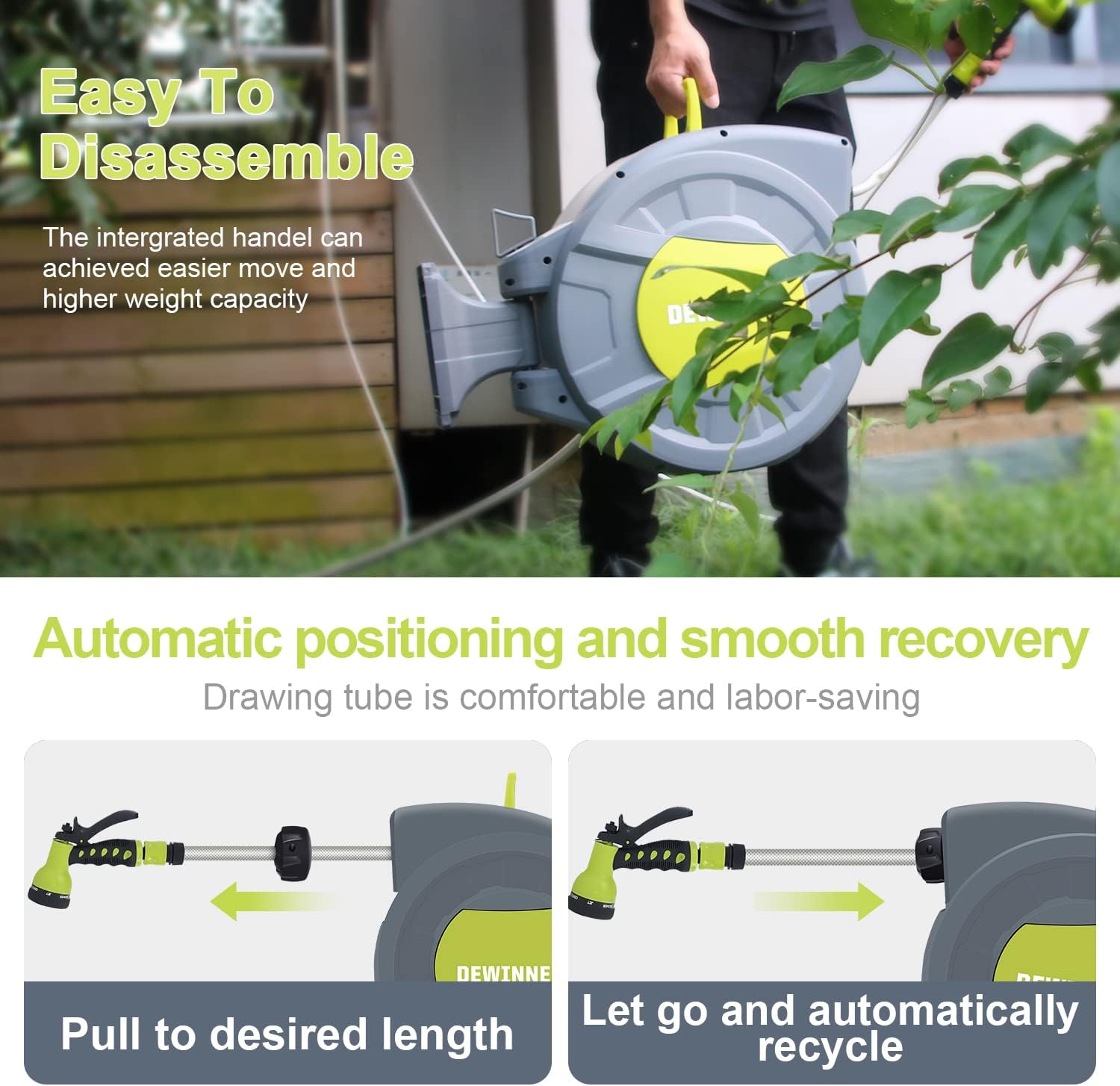 Dewinner Avvolgitubo Irrigazione Automatico 25+2m - immagine 3