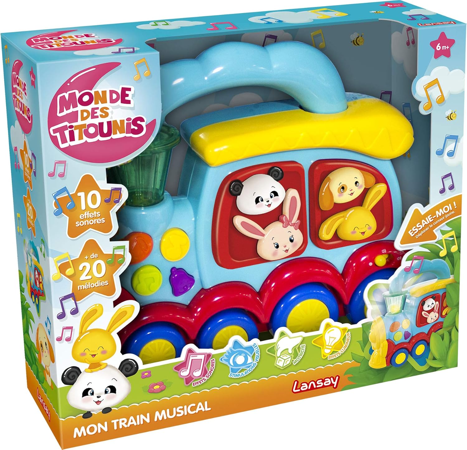 Jeu d éveil Titounis Lansay Mon train musical - immagine 1