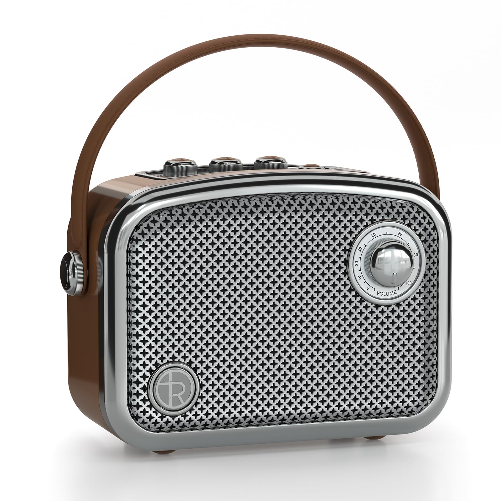 Altoparlante Bluetooth Portatile Stile Vintage, Marrone