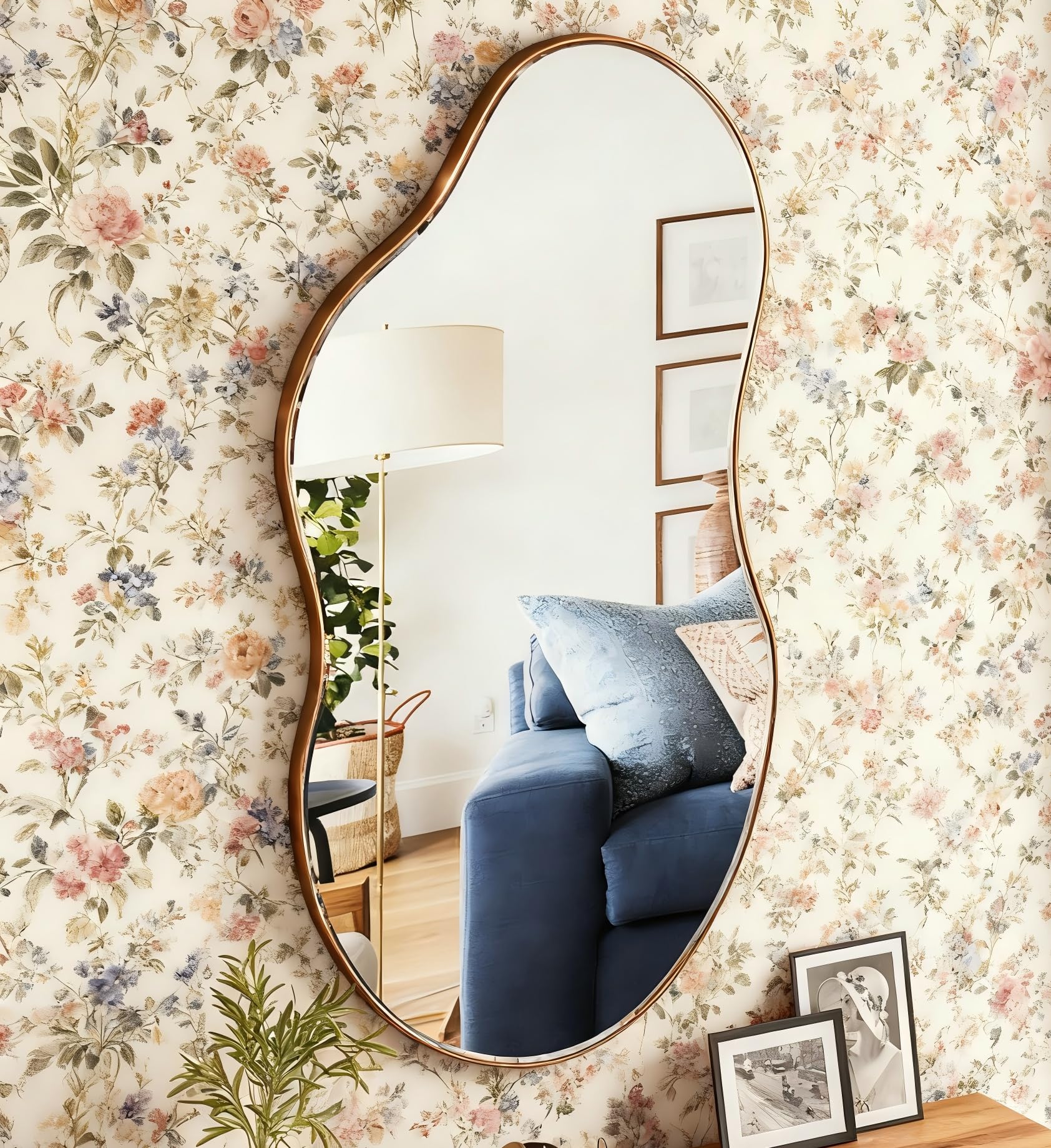 Shyfoy Specchio da Parete Asimmetrico 91x50cm