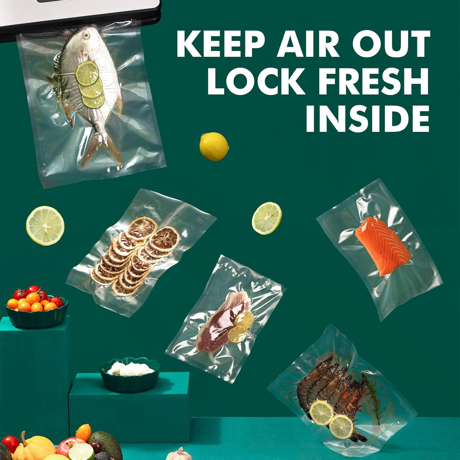 Grifema GH80 Sacchetti Sottovuoto per Alimenti (100 Buste) - immagine 3