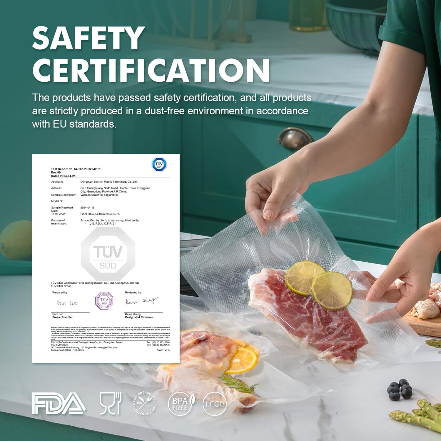 Grifema GH80 Sacchetti Sottovuoto per Alimenti (100 Buste) - immagine 4