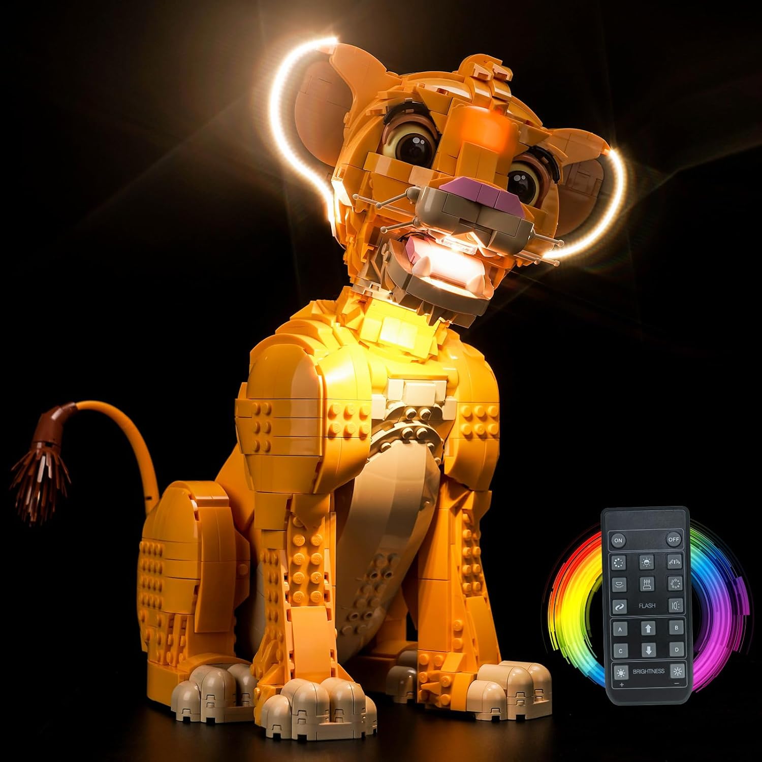 Brickbling Kit Luce Telecomando per Lego Young Simba Il Re Leone - immagine 1