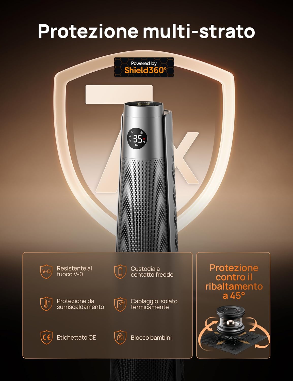 Dreo Termoventilatore a Risparmio Energetico 2000W - immagine 4