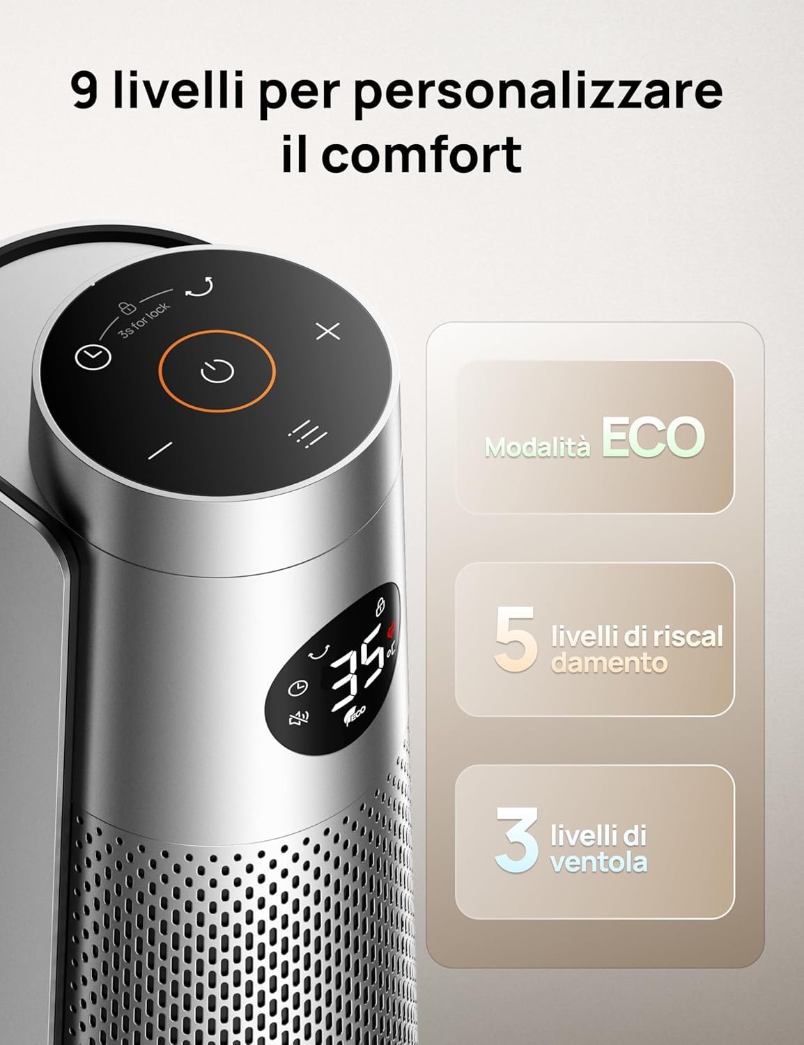 Dreo Termoventilatore a Risparmio Energetico 2000W - immagine 6