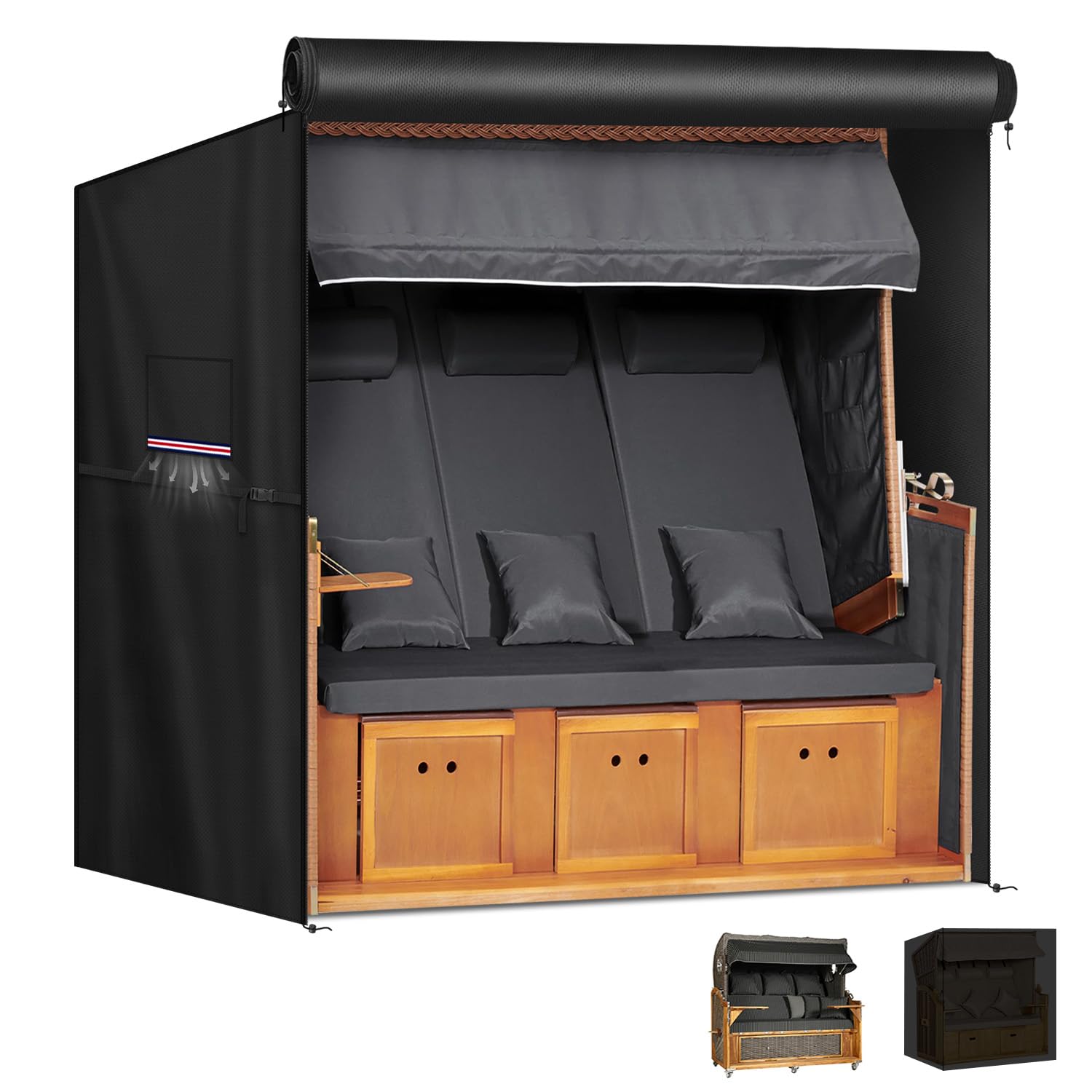 Lamuni Copertura Impermeabile per Sedia da Spiaggia