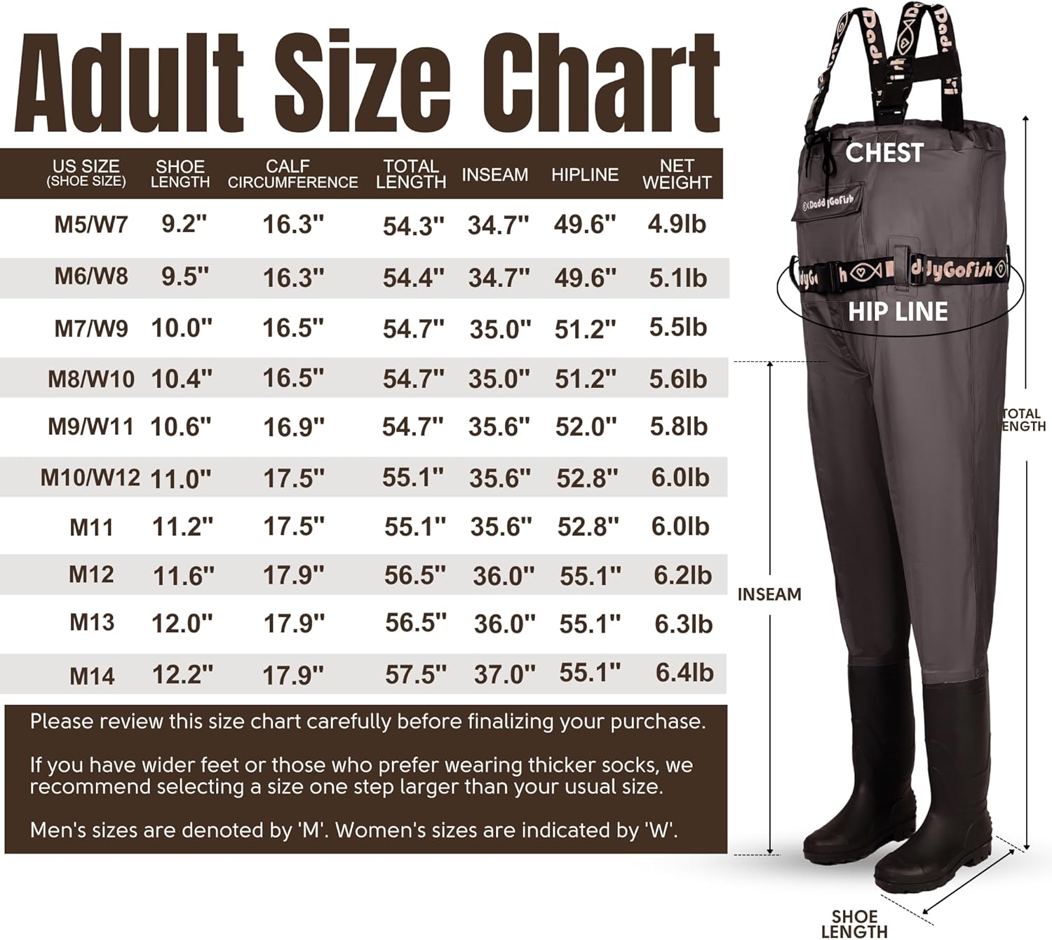 DaddyGoFish Waders per Pesca e Caccia - immagine 2