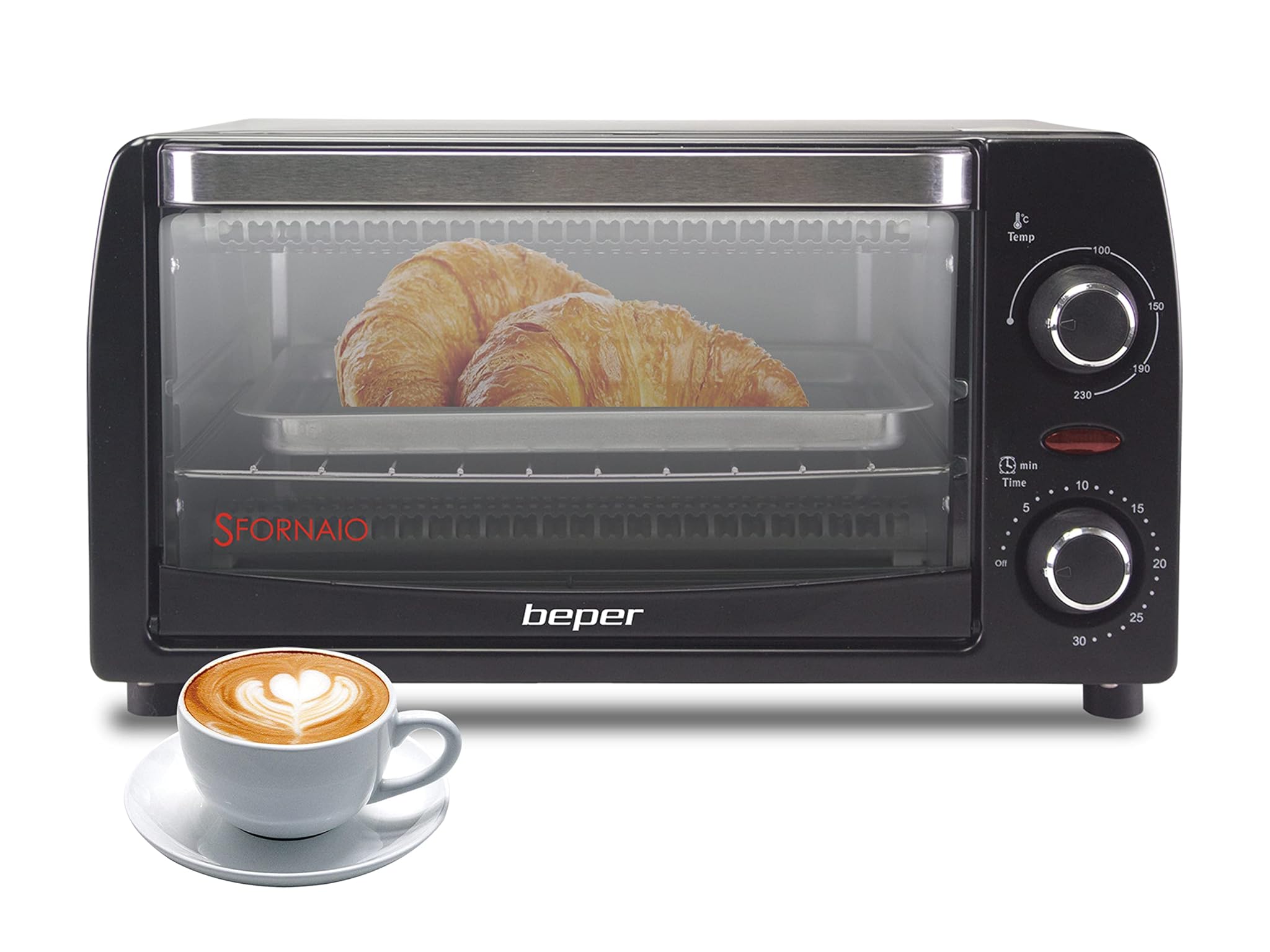 Beper 90.882 - Fornetto Elettrico 12L, Nero