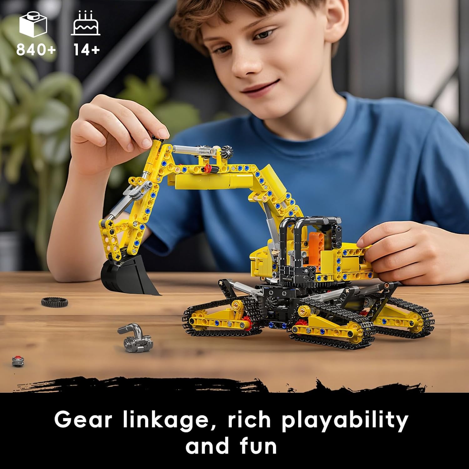 Mould King 17076 Tecnica Escavatore Cingolato - immagine 5