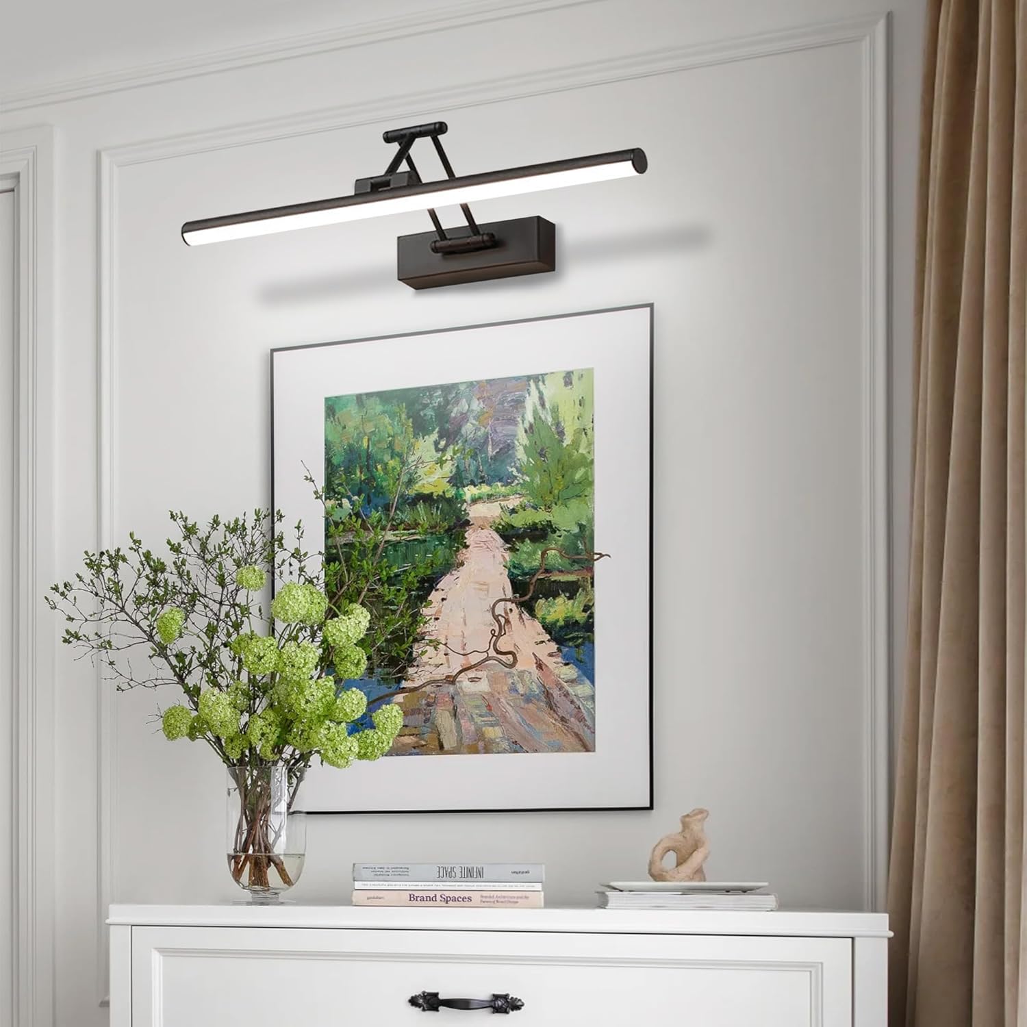 Yhtlaeh LED Specchio Lampada Bagno 16W 60cm Nera - immagine 2