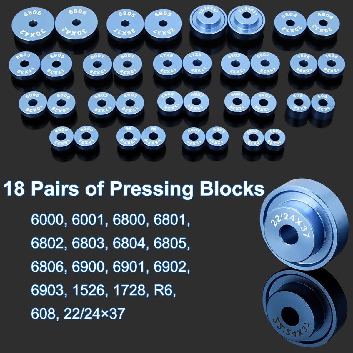 Set Presse per Cuscinetti Bici con Custodia - immagine 2