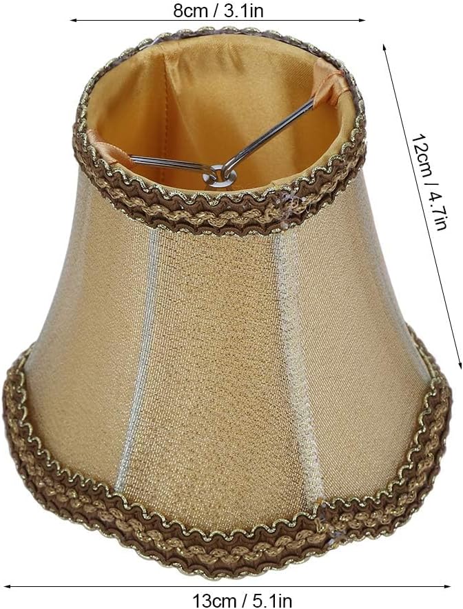 6pcs Piccolo Paralume in Tessuto Clip-on per Lampadine - immagine 4