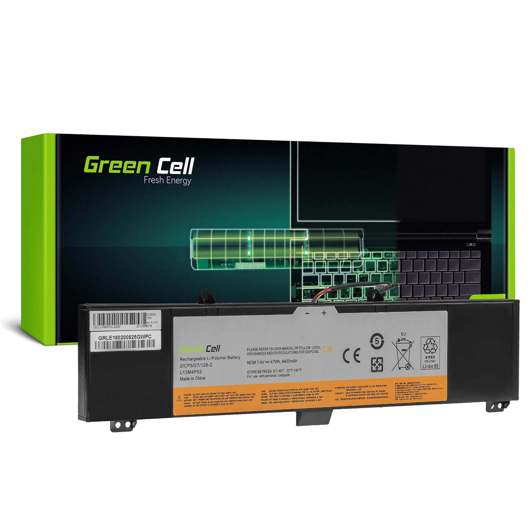 Green Cell Batteria L13M4P02 per Lenovo Y50/Y70